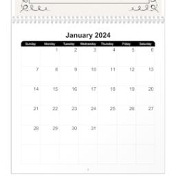 Thumbnail for 12x12, 18 Month Photo Calendar with Art Deco design 4