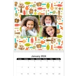 12x12, 12 Month Photo Calendar with Daydream Girl design