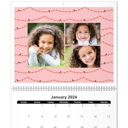 11x14, 12 Month Deluxe Photo Calendar with Fun And Festive design