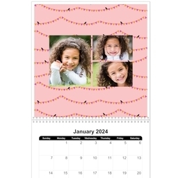 12x12, 12 Month Photo Calendar with Fun And Festive design