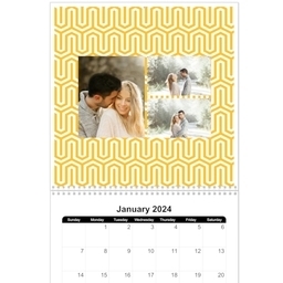 12x12, 12 Month Photo Calendar with Metro Mod design