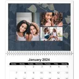 Same Day 8x11, 12 Month Photo Calendar with Nature Walk design