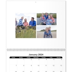 11x14, 12 Month Deluxe Photo Calendar with Nautical design