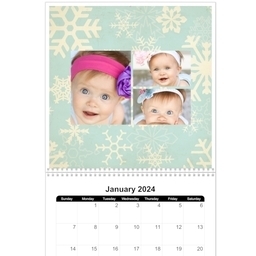 12x12, 12 Month Photo Calendar with Pattern design