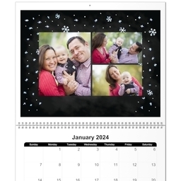 11x14, 12 Month Deluxe Photo Calendar with Seasonal Chalkboard design
