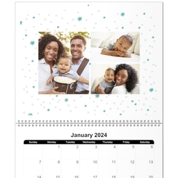 11x14, 12 Month Deluxe Photo Calendar with Seasonal Cheer design