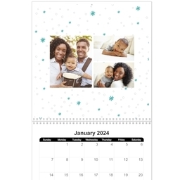 12x12, 12 Month Photo Calendar with Seasonal Cheer design