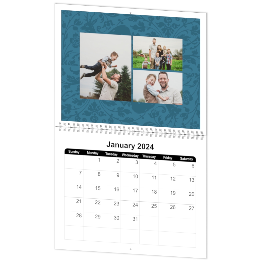 Personalised 12 Month Wall/Desk Calendar Christmas Gift With Photos A5 A4 A3 