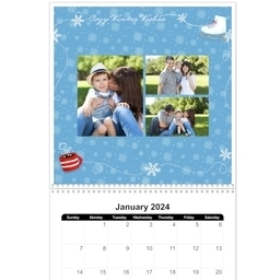 12x12, 12 Month Photo Calendar with Seasonal Expressions design