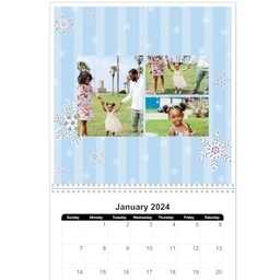 12x12, 12 Month Photo Calendar with Seasonal Family design