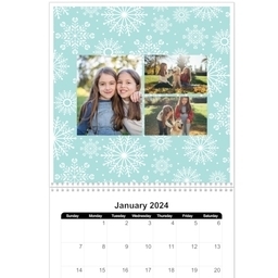 12x12, 12 Month Photo Calendar with Seasonal Patterns design