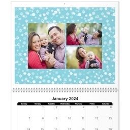 11x14, 12 Month Deluxe Photo Calendar with Seasons design
