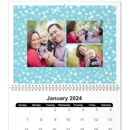 Same Day 8x11, 12 Month Photo Calendar with Seasons design