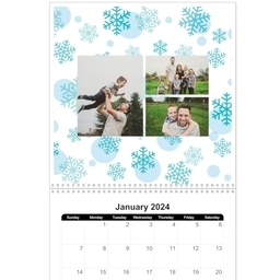 12x12, 12 Month Photo Calendar with Simple Nature design