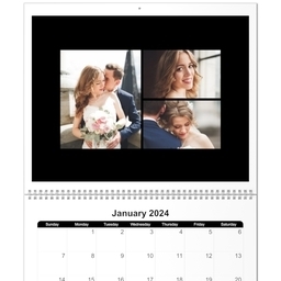 11x14, 12 Month Deluxe Photo Calendar with Simply Elegant design