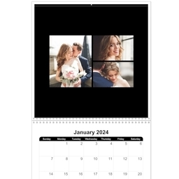 12x12, 12 Month Photo Calendar with Simply Elegant design
