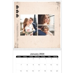 12x12, 12 Month Photo Calendar with Stamp Of Approval design