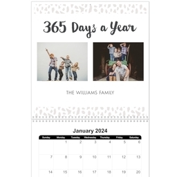 12x12, 12 Month Photo Calendar with Everyday In Everyway design