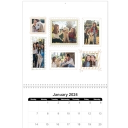 12x12, 12 Month Photo Calendar with Frames design