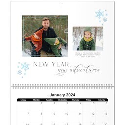 11x14, 12 Month Deluxe Photo Calendar with A Year of Memories design