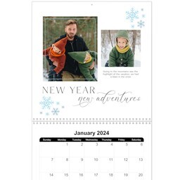 12x12, 12 Month Photo Calendar with A Year of Memories design