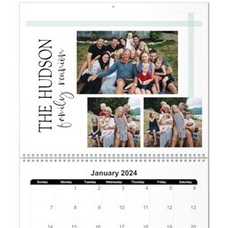 11x14, 12 Month Deluxe Photo Calendar with Generations of Love design