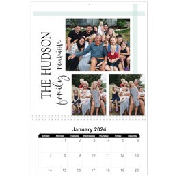 12x12, 12 Month Photo Calendar with Generations of Love design