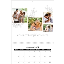 12x12, 12 Month Photo Calendar with Delightful Days design