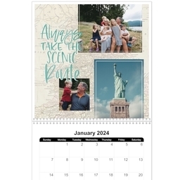 12x12, 12 Month Photo Calendar with Scenes to be Seen design
