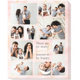 11x14 Photo Canvas with Beautiful Reasons design