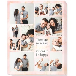 16x20 Photo Canvas with Beautiful Reasons design