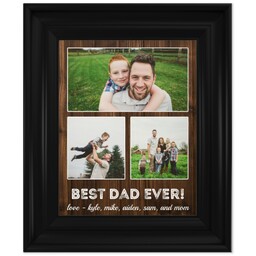 8x10 Photo Canvas With Classic Frame with Best Dad Ever design