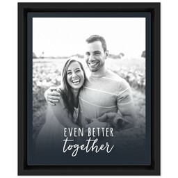 8x10 Photo Canvas With Floating Frame with Even Better Together design