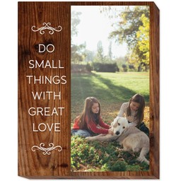 11x14 Photo Canvas with Great Love design