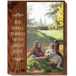 16x20 Photo Canvas with Great Love design