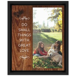 8x10 Photo Canvas With Floating Frame with Great Love design