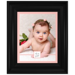 8x10 Photo Canvas With Classic Frame with It's A Girl design