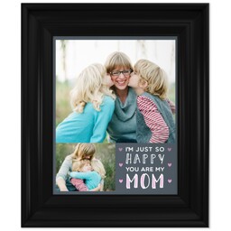 8x10 Photo Canvas With Classic Frame with Just So Happy design