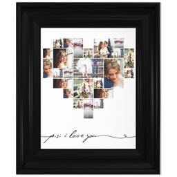 8x10 Photo Canvas With Classic Frame with P.S. I Love You design