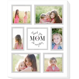 16x20 Photo Canvas with Thank You Mom design