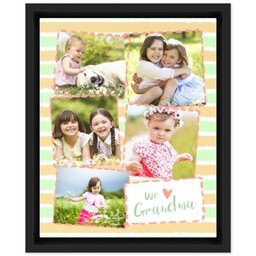 8x10 Photo Canvas With Floating Frame with We Love Grandma design