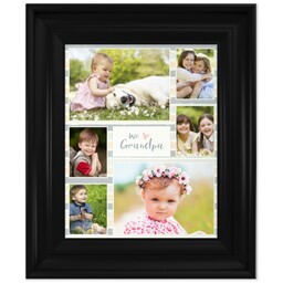 8x10 Photo Canvas With Classic Frame with We Love Grandpa design