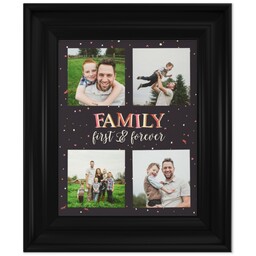 8x10 Photo Canvas With Classic Frame with Family First And Forever design