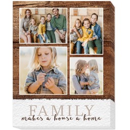 16x20 Photo Canvas with Family Makes A Home design