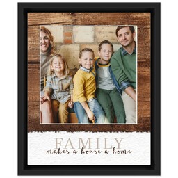 8x10 Photo Canvas With Floating Frame with Family Makes A Home design