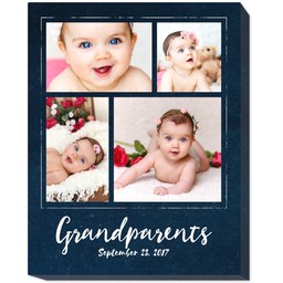 16x20 Photo Canvas with Grandparents Est design