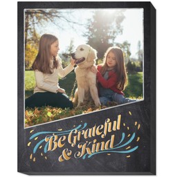 16x20 Photo Canvas with Grateful and Kind design