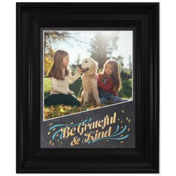 8x10 Photo Canvas With Classic Frame with Grateful and Kind design