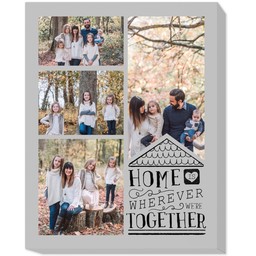 16x20 Photo Canvas with Home Together design