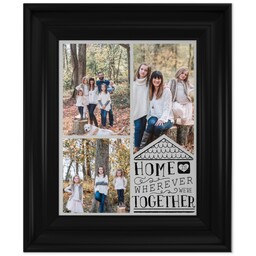 8x10 Photo Canvas With Classic Frame with Home Together design